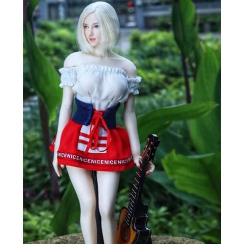 1/6 Scale Figure Dress Skirt Clothes Set Shoes Model for 12 inches Action Figure Body Dolls Accessories JOA-33
