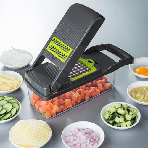 Multifunctional Vegetable Cutter Fruit Slicer Grater Shredders Drain Basket Slicers 8 In 1 Gadgets Kitchen Accessories для кухни