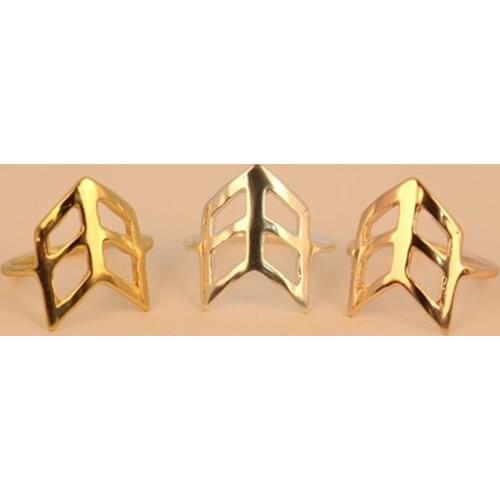 Bling shield ring Hollow out shield ring and color