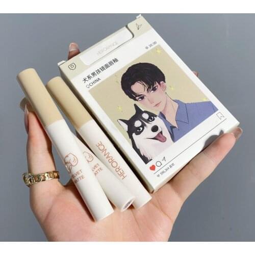 HERORANGE 5pc Lip Gloss Set Cigarette Case Lipstick Tube Mirror Lip Glaze Long Lasting Moisture And Waterproof Makeup Lip Tint