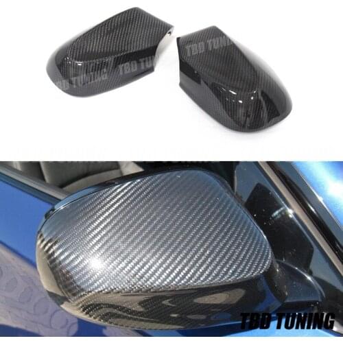 Real Dry Carbon Fiber Mirror Cover For BMW 1 Series E87 E82 2007 2008 2009 2010 2011 Add On Style Rear View Mirror Cover