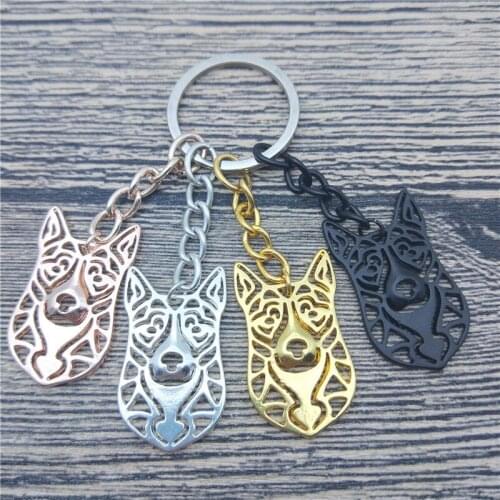New American Akita Key Chains Fashion Pet Dog Jewellery Trendy American Akita Car Keychain Bag Keyring For Women Men