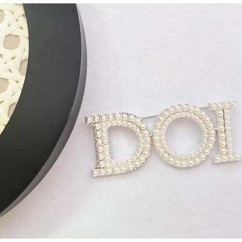 TOPVESKO Brooches Letter On Clothes