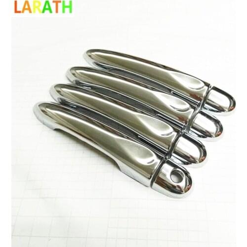 Car styling cover detector stick frame lamp trim ABS chrome car door handle 4pcs For Renault Captur 2015 2016 2017