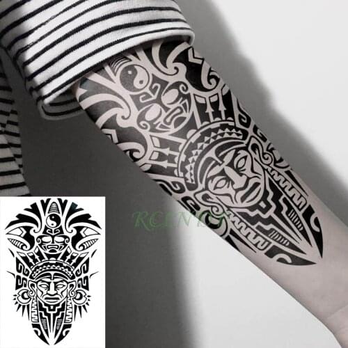Waterproof Temporary Tattoo Sticker Tribal totem fake tatto flash tatoo hand arm leg tattoos for girl women men