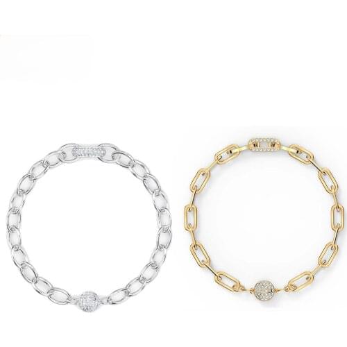 High quality swa, 2021 fashion jewelry chain element crystal clasp bracelet invisible magnetic clasp womens bracelet