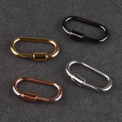 Chanfar Neckalce Clasp Supplies Handmade 4 Color Fastener Carabiner Screw Clasps Accessories For nacklace Diy Jewelry Making