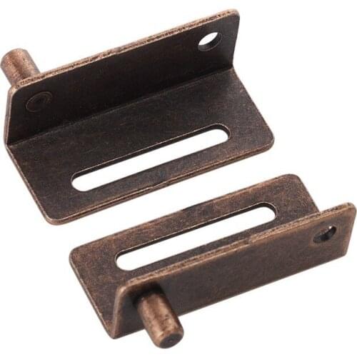 1set Iron Cabinet Hinge Punch-free Wood Door Pivot Hinge Easy To Install Thicken Cupboard gap Accessories Furniture Hardware