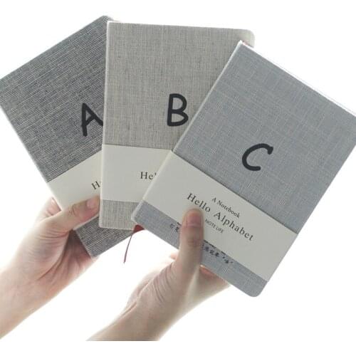 1pcs custom Japanese and Korean art fresh cloth pocket book notepad simple letter notebook hard copy blank horizontal line