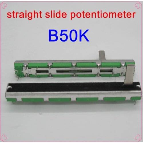 10PCS/LOTOriginal Behringer Soundcraft 7.5 cm 75MM B50KX2 double straight slide potentiometer B50K