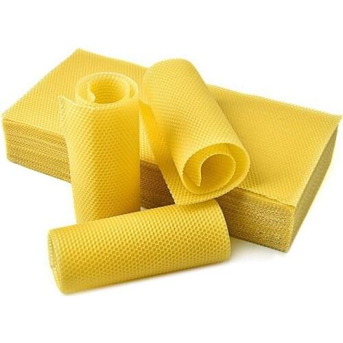 10pc Honeycomb Bee Wax Foundation Beehive Wax Frames Base Sheets Bee Comb Honey Frame High Quality Beeswax sheet Beekeeping Tool