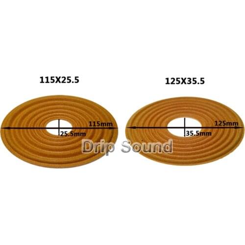 2pcs 115x25.5/125x35.5mm Elastic Wave Loudspeaker Subwoofer Woofer Bass Speaker Repair Spider Damper
