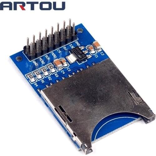 2PCS/LOT Reading and writing module for arduino SD Card Module Slot Socket Reader ARM MCU