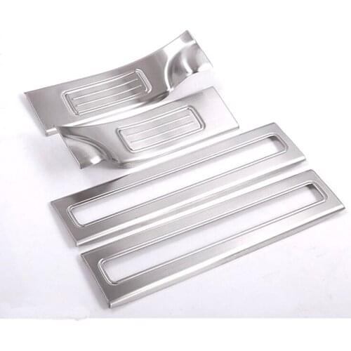 4Pcs/set Stainless Steel Car Inside Door Sill Scuff Plate Cover Trim Styling For Land Rover Discovery 5 2017 Accessory