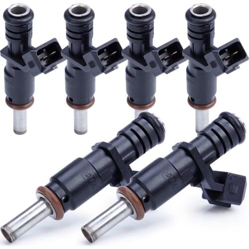 6PCS Fuel Injector Nozzle 13537531634 7531634 For BMW BMW E87 E90 E91 E60 E61 E63 E65 E83 E85 N52 3.0L L6 2007-2013