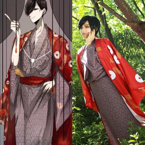 [Customize] Anime Mr. Osomatsu San Matsuno Kimono Dress Cosplay Costume Halloween Party Suit For Women Men Outfit New