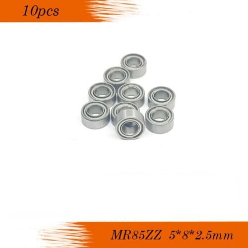 Free shipping 10PCS MR85 ZZ 5*8*2.5mm MR85ZZ deep groove ball bearing 5x8x2.5mm miniature bearing mr85-2z L-850ZZ