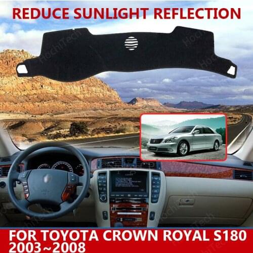 For Toyota Crown Royal S180 2003~2008 Dashmats Car-styling Accessories Dashboard Cover Pad Carpet sunshade