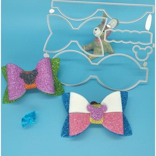 Mouse head bow tie, bow tie, packaging decoration metal cutting mold scrapbook photo album decoration DIY handmade art