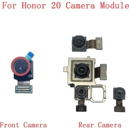 Back Rear Front Camera Flex Cable For Huawei Honor 20 YAL-L21 Wide Angle Main Camera Module Repair Replacement Parts