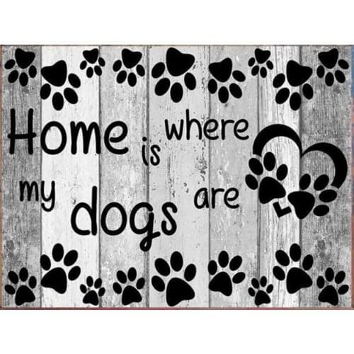 Puppys Paw Print Still Life Painting By Numbers Hand Painted Oil Painting Adult Child Picture Colouring Home Decor Unique Gift