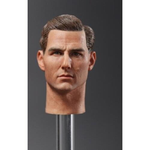 1/6 Scale Tom Cruise Head Sculpt for 12inch Action Figure Body Doll Accessories Collectible