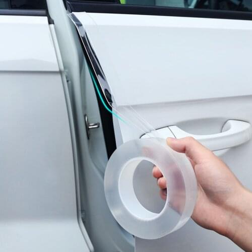 Car Door Protector Stickers Anti Scratch Transparent Nano Tape Auto Trunk Sill Scuff Protector Film Door Edge Protective