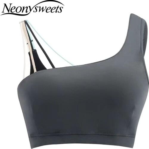 Neonysweets Womens Seamless High Impact Sports Bra with Removable Cups High Support Workout Yoga Bra Sexy Cutout Activewear