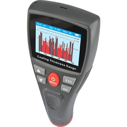 New Original Digital Mini Automotive Paint Thickness Gauge Car Paint Tester Coating Meter with Color LCD Fe Probe Car Detector