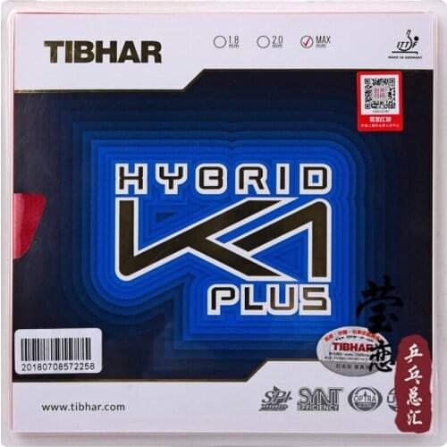 Original Tibhar hybrid K1 plus table tennis rubber sticky high speed and spin fast attack with loop