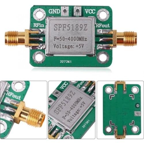 RF Amplifier LNA 50-4000MHz SPF5189 RF Amplifier Signal Receiver For FM HF VHF / UHF Ham Radio