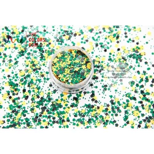 RM-348 Mix Colors and shapes Glitter for nail art makeup and DIY decoration