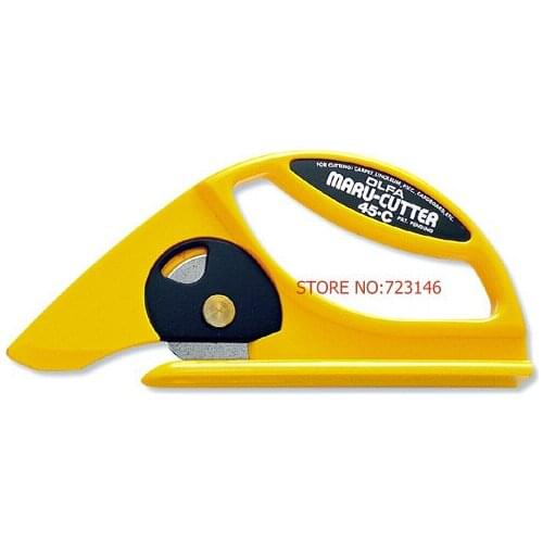 MADE IN JAPAN OLFA 45-C Rotary Cutter for cutting linoleum, carpet, shrink wrap & nylon