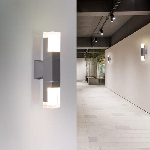 Modern 220v 110v IP44 LED Outdoor Wall Lighting Lamp Sconce Waterproof for Street Indoor Outside Home Porch Gate Garden