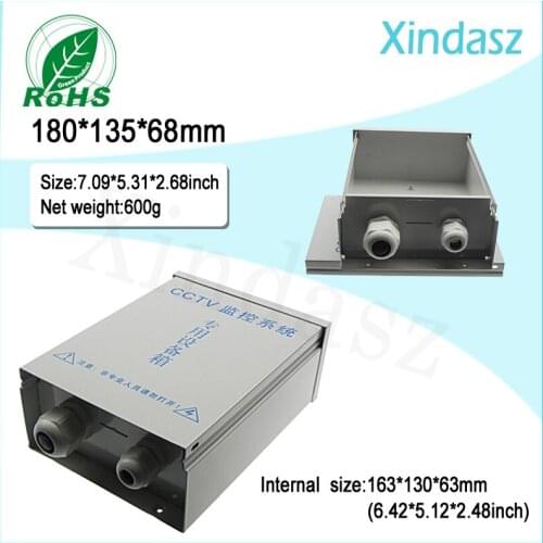 Security monitoring power waterproof box Security Distribution Box 180*135*68mm(7.09*5.31*2.68inch)