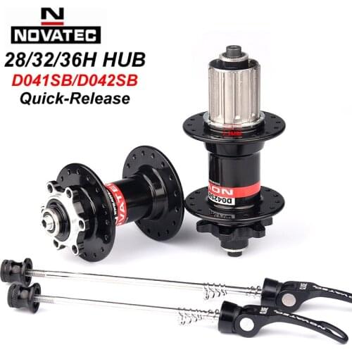 Novatec Hub D041SB D042SB Mountain Bike Disc Card Brake 28/32/36 Holes MTB Road QR 32H Bicycle Bearing Hubs 8/9/10/11/12 Speed