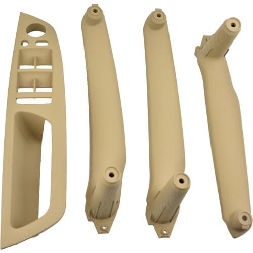 High End Car Auto Accessori Inner Door Armrest Panel Handle Pull Trim Cover Kit For BMW E70 E71 X5 X6 SAV 2007-2014 51416969401