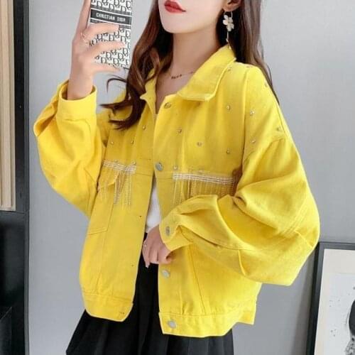 Design sense denim short coat lady loose Korean version of the retro port flavor spring and autumn 2021 new hundred and small