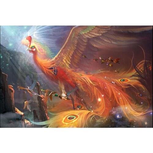 Animals Mosaic Diy Diamond Painting Crystal White Peacock 5D Full Cross Stitch Decorative Diamond Embroidery Round Rhinestone