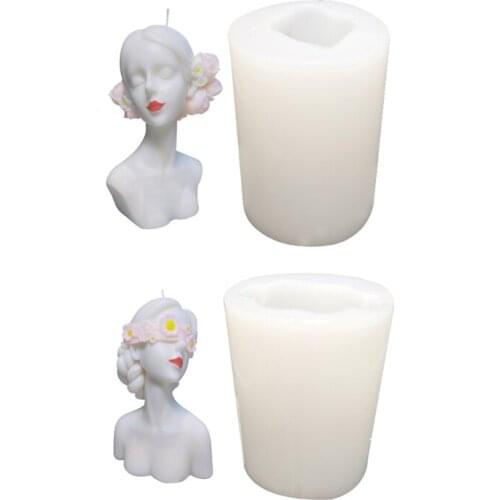 066C Eyes Closed /Blindfolded Girl Mold European and American Classical Characters