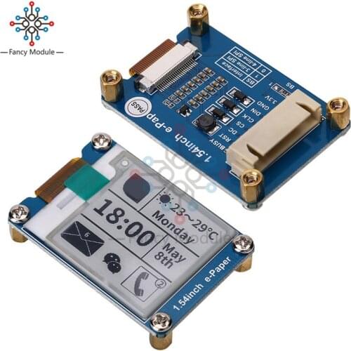 1.54inch e-Paper/E-Ink Module Display 200x200 SPI Interface for Raspberry Pi Supports Partial Refresh Black & White