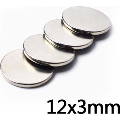 10/20/50PCS 12x3 mm Rare Earth Neodymium Magnets 12mmx3mm Super Powerful Strong Magnetic Magnets 12x3mm Round Diameter 12*3mm