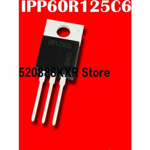 10pcs/ 6R125C6 IPP60R125C6 TO-220 600V 30A
