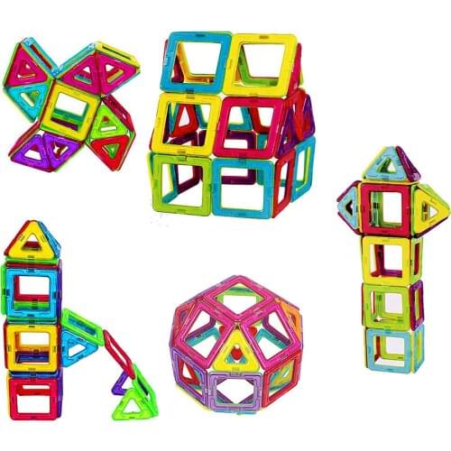 207Pcs Magnetic Building Blocks Magnetic Designer Building Construction Toys Set Magnet Educational Toys for Children Kids Gift