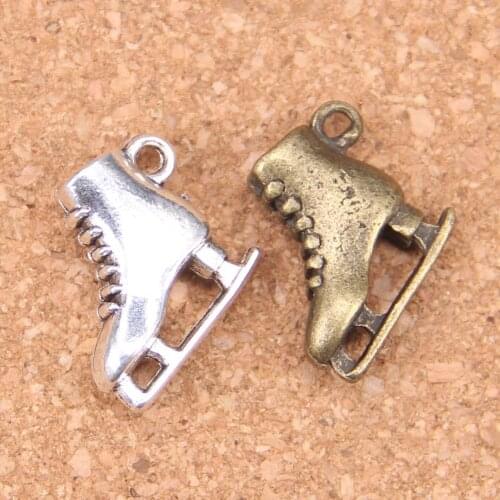 26pcs Charms ski boots 21x18x6mm Antique Pendants,Vintage Tibetan Silver Jewelry,DIY for bracelet necklace