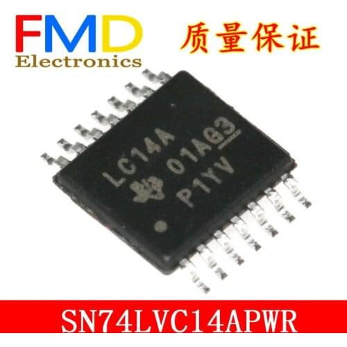 A new spot SN74LVC14APWR lettering LC14A Schmitt trigger encapsulates TSSOP14