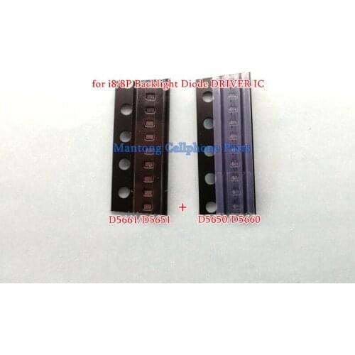 50sets(100pcs) D5650 D5660 +D5651 D5661 For iphone 8 8plus plus LED BACKLIGHT Back light Diode DRIVER IC Chip