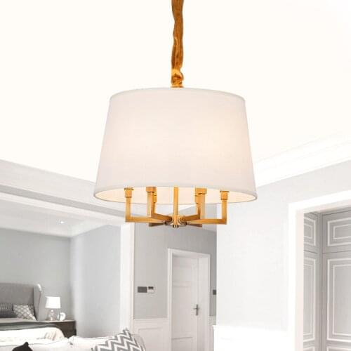 American country copper chandelier classic dining room bedroom study hallway entrance chandelier