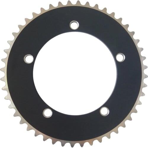 TRUYOU Fixed Gear Bicycle Chainring Track Bike Chainwheel 130 BCD Chain Ring Fixie Single Speed 44T 46T 48T 50T 52T 53T 1/8"