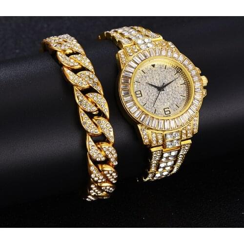 Fashion Women Men Watch Full Diamond Watch Unisex Top Luxury Brand Ladies Casual Women Bracelet Crystal Watches Relogio Feminino